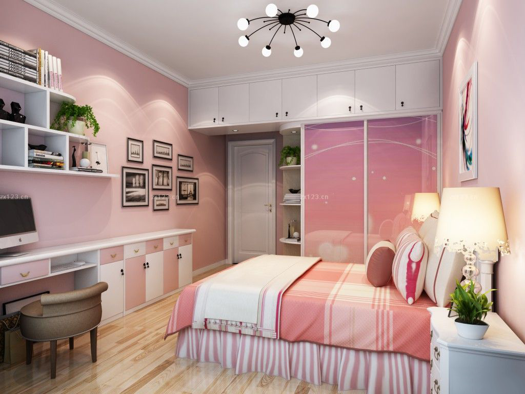 女生卧室设计图,浪漫唯美的小天地